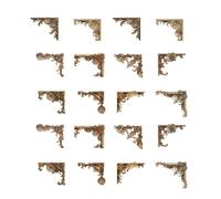 20 Adesivi Angolari Vintage In Rilievo Con Bordo Scavato Per Scrapbooking E Diari Progetti Artigianali Fatti A Mano