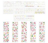 20 Adesivi Colorati Del Tatuaggio Del Braccialetto, Adesivi Del Tatuaggio Del Fenicottero Del Fumetto, Adesivi Della Decorazione Di Festa, Adatti Per Decorare Il Viso E Le Mani.