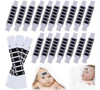 20 affidabili strisce di termometro per la fronte, adesivi portatili riutilizzabili per il controllo della temperatura, temperatura degli adulti, viaggio in borsa, strisce di temperatura