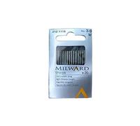 20 Aghi Lunghi Acciaio Metallo Cucito Milward Sharps N° 3-9