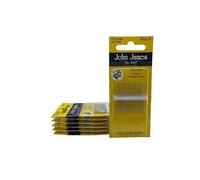 20 Aghi Taglienti Sharps Cucire a Mano Mis. 8 Punta Tre Stelle John James Alti 34 Mm