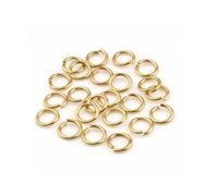 20 anelli di giunzione 4 mm placcati oro 18 carati acciaio inossidabile 304 connettori aperti - Creation Perle