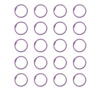 20 anelli in metallo da 25 mm, per raccoglitori e indici e rilegature, per organizzare file e album fotografici