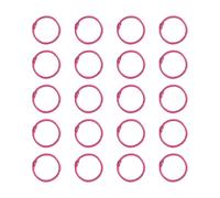 20 anelli in metallo da 25 mm, per raccoglitori e indici e rilegature, per organizzare file e album fotografici