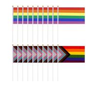 20 Bandiere Decorative Sventolate A Mano, Bandiere Manuali, Bandiere Quadrate Sventolate A Mano, Bandiere Multicolori Sventolate A Mano, Set Di Bandiere Decorative