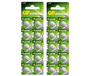 20 Batterie LR44 V13GA A76 A76F 2C10 1.5V ALKALINE GP