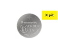 20 batterie PANASONIC 2032 CR2032 DL2032 BR2032 3V LITIO bulk