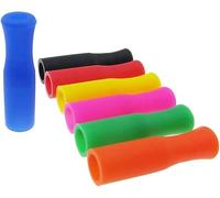 20 beccucci in silicone riutilizzabili, protezioni per denti in metallo, per prevenire scottature, adatte per cannucce in acciaio inox larghe 6 mm