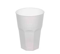 20 Bicchieri da cocktail lavabili in plastica satinata 420cc