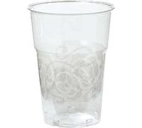 20 Bicchieri in Plastica trasparenti - ROSE ARGENTO - addobbo decoro tavola feste di compleanno, natale, matrimonio, 25° anniversario, nozze, capodanno, party ecc.