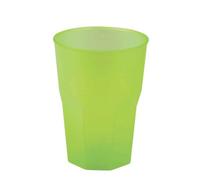 20 Bicchieri per cocktail riutilizzabili satinati verdi 420cc