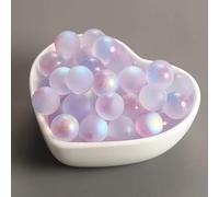 20 biglie di vetro viola luminose, palline di vetro colorate, riempitrici per vasi, decorazione per la casa, accessori per gioielli fai da te, decorazioni per acquario, ornamenti tematici, palline di