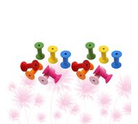 20 bobine di legno colorate a forma di clessidra, strumenti per cucire per