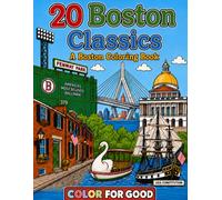 20 Boston Classics: A Bold and Easy Coloring Book for Adults with Alzheimer's & Dementia