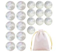 20 bottoni a 2 fori, 1 borsa portaoggetti, bottoni per la decorazione di abbigliamento, bottoni rotondi lampeggianti, bottoni piatti