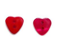 20 bottoni in resina a forma di cuore multicolore con 2 fori, decorazione per abbigliamento, cucito, scrapbooking, creazione di biglietti fai da te