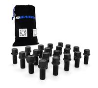 20 bulloni per ruota R13, colore nero, M14 x 1,5 x 27 mm, compatibili con Audi VW Seat e Skoda, con sacchetto incluso
