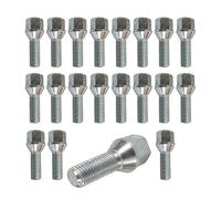 20 Bulloni ruota conico 60° M12x1,5 28mm Argento per Renault Alpine, A290 (BP) V