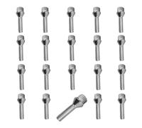 20 Bulloni ruota conico 60° M12x1,5 40mm Argento per Renault Alpine, A290 (BP) V