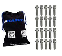 20 bulloni Ruota M14 x 1,5 Lunghezza Gambo: 28 Coni 60° Cono SW17