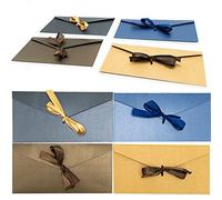 20 Buste Lettere Nastro, Buste Carta per Partecipazioni Matrimonio 20 x 11 cm, Multicolore