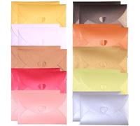 20 buste per biglietti regalo, 10 colori, buste colorate, per fai da te, Natale, festa di compleanno, 10,5 x 7,2 cm