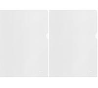 20 Buste trasparenti a L Esselte De Luxe A4 PP 100 micron goffrato (Confezione da 2)
