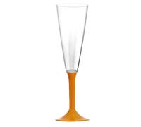 20 Calici Flute riutilizzabili in plastica bianca 160ml