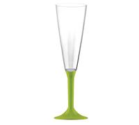20 Calici Flute Maxi riutilizzabili bianco 160ml con coperchio