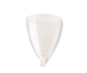 20 Calici larghi di plastica PLA compostabile senza gambo