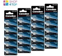 20 CAMELION CR1225 batteries Litio 3V a Moneta DL1225 ECR1225 5BL 2033 Nuovo