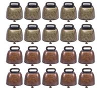20 campanelle in metallo vintage per la sicurezza domestica e il monitoraggio degli animali, suono forte e nitido per un facile rilevamento
