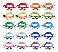 20 campanelli natalizi da polso for attività musicali in venti scolastici e bomboniere divertenti portatili Per Scuola Party