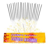20 Candeline Magiche 35 cm Scintille Luminose - Kit 2 Confezioni da 10 di Bastoncini Scintillanti - Perfette per Matrimonio, Compleanno, Capodanno, Feste All'aperto e Party - Cat. 1
