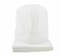 20 cappelli da cuoco usa e getta regolabili, cappelli da cuoco rotondi da 9