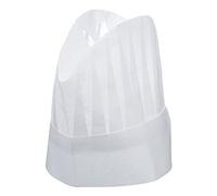 20 CAPPELLO DA CUOCO IN CARTA CM. 23 TAGLIA UNICA CON LINGUETTA PER REGOLAZIONE CHEF 'S HAT
