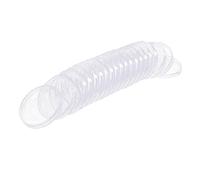20 capsule trasparenti rotonde in plastica per monete, 50 mm