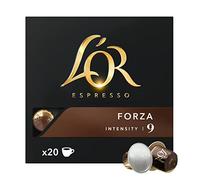 L'Or - Capsule Caffè Espresso Forza, 200 Capsule in Alluminio, Intensità 9, Compatibili con Macchine Nespresso