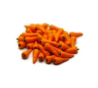 20 carote sciolte taglia da 1 cm in miniatura da bambola cucina alimentare