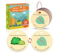 20 carte da esplorare per bambini a partire da 2,3 fuori, la natura, scopri il gioco di ricerca per attività all'aria aperta, gioco di ricerca per attività all'aperto, caccia al tesoro, per ragazze