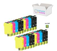 20 CARTUCCE 16XL per Epson con CHIP 8 NERO 4 CIANO 4 MAGENTA 4 GIALLO
