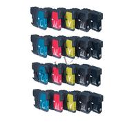 20 CARTUCCE COMPATIBILE PER BROTHER LC980 LC1100 DCP 145C 375CW 195C MFC 250C BL