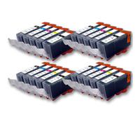 20 cartucce stampante per CANON PGI520BK CLI-521BK CLI-521Y CLI-521M CLI-521C