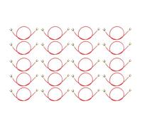 20 cavi di prova a forma di forcella lunghi 21 cm a doppia estremità a forma di forcella cavi di prova per esperimenti di elettricità accessori per ricerca scientifica