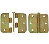 20 Cerniere Culisse 75 X 75 Cerniere Rullate Con Perno A Coda Giallo