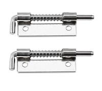 20 chiavistelli a molla per porte del garage, in acciaio inox, bulloni a molla di sicurezza, cerniere per armadietti (M a sinistra)