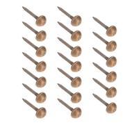 20 Chiodini Decorativi in Rame Marrone Pezzi per Tappezzeria | Fissaggio per Ottomani e Panche, Finitura a Testa Piatta, Adatti a Note Holder e Decorazione