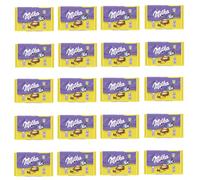 (20) Cioccolato al latte alpino Milka con cracker salati 35gr 20x35gr / scato...