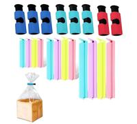 20 Clip di Chiusura per Sacchetti, Mollette in Plastica Multicolore per Alimentari, Riutilizzabili per Sacchetti di Pane, Snack, Caramelle e Noci, Chiusura Ermetica e Duratura.