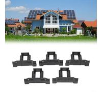 20 clip di drenaggio dell'acqua per pannelli solari, guida per la pulizia del modulo fotovoltaico, per rimozione del fango, telaio da 30-40 mm, anti-invecchiamento, per uso esterno, colore nero (32 mm